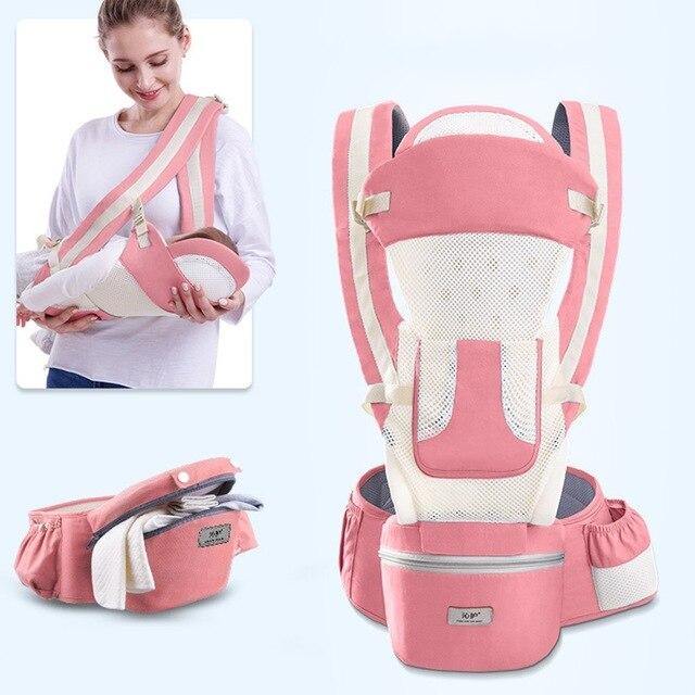 Ergonomic Hip seat Baby Carrier Ergonomic Hip seat Baby Carrier Baby Bubble Store Summer Pink 